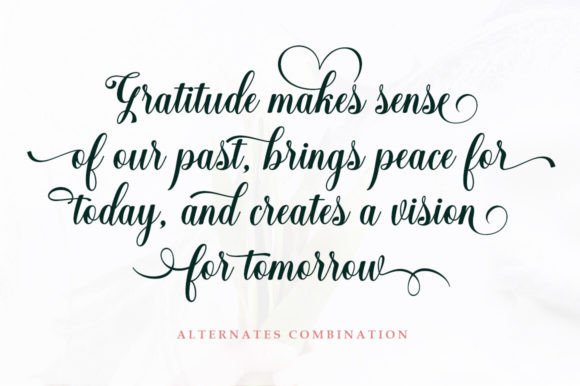 Emiset Calligraphy Font font preview - 4