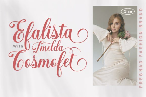 Emiset Calligraphy Font font preview - 5