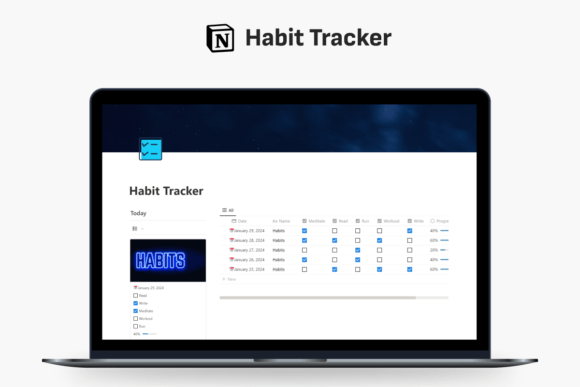 Habit Tracker Notion Template