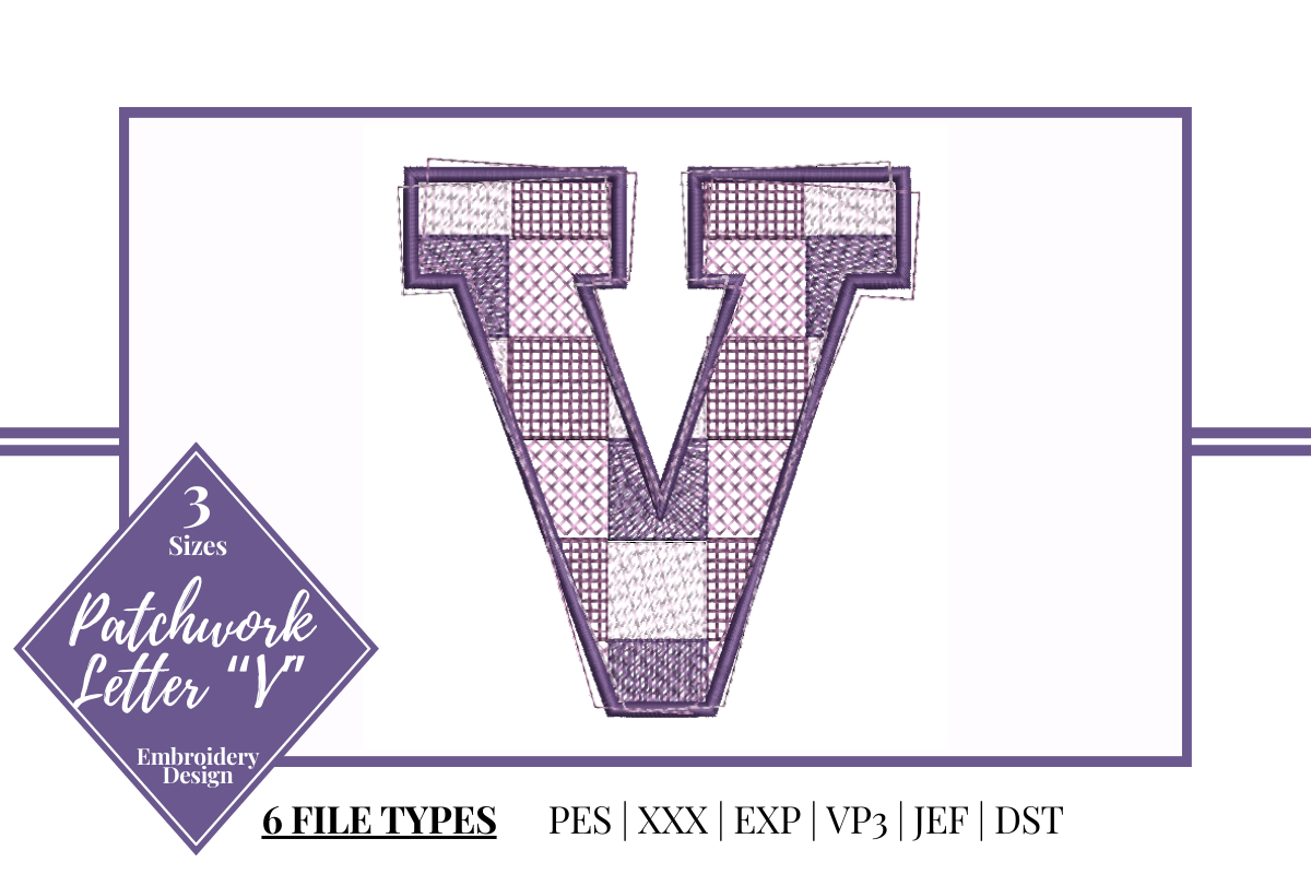 Patchwork Letter V