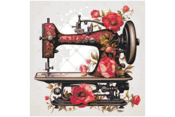 Sewing Room Counted Cross Stitch Pattern