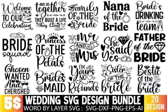 Wedding SVG Bundle