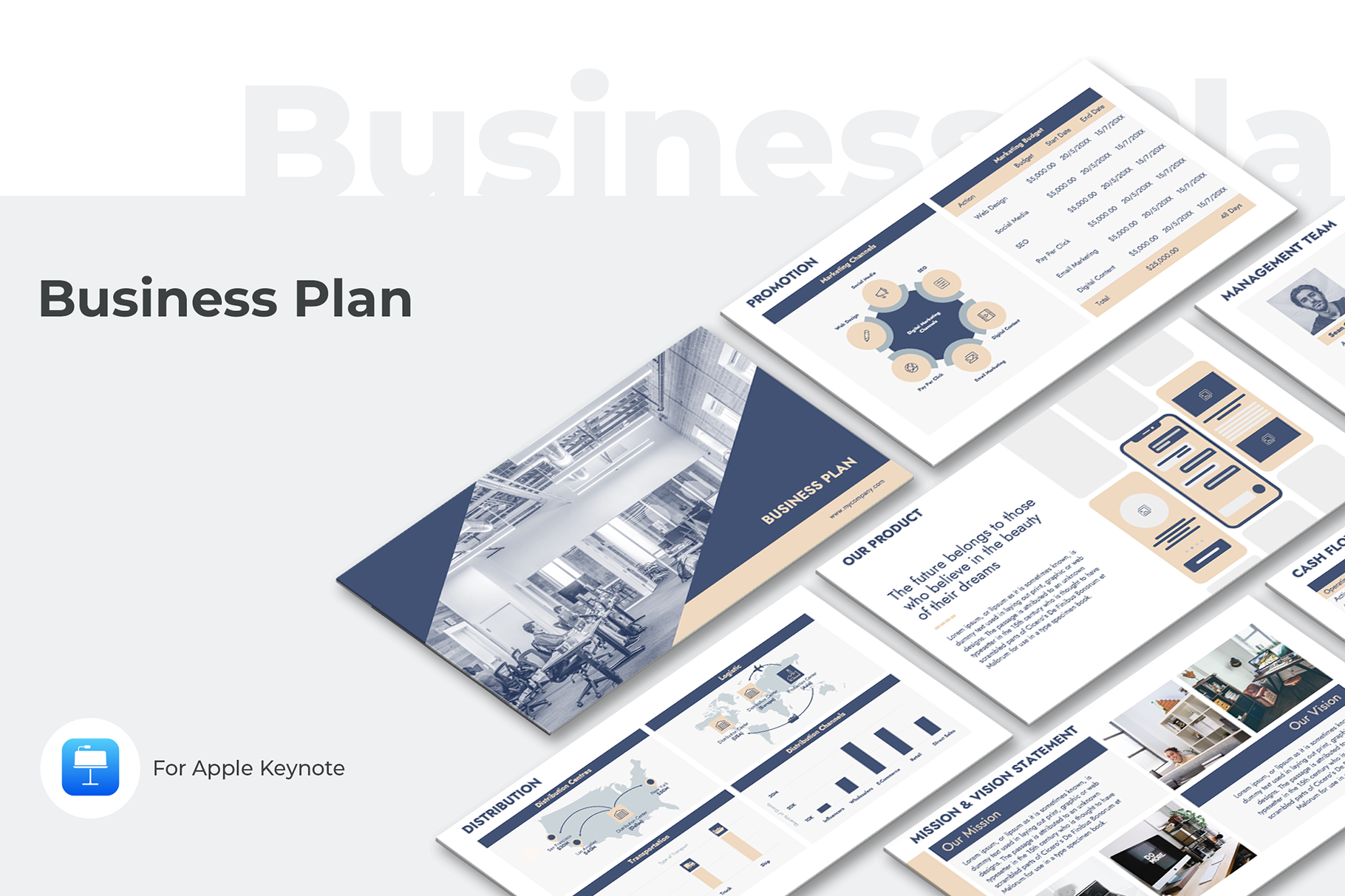 Business Plan Keynote Presentation Graphic by JetzTemplates · Creative ...