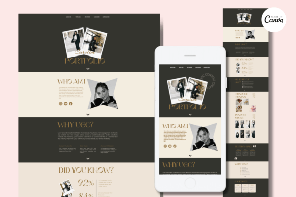 Canva Ugc Portfolio Website Template