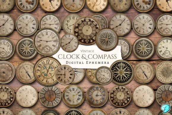 Clock and Compass Digital Ephemera