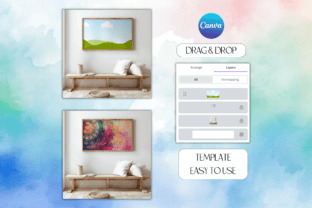 Drag & Drop Frame Template Canva Mockup Graphic by LostDeLucky ...