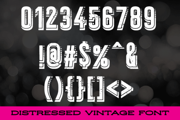 Echo Eroded Font - Preview 2