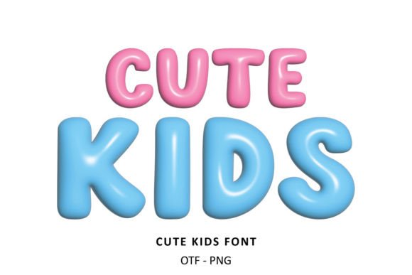 Kids Collection Font PNG with transparent background - Preview 2