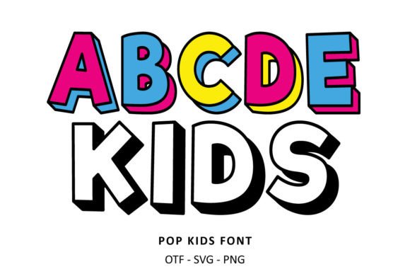 Kids Collection Font PNG with transparent background - Preview 6