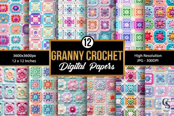 Pastel Square Granny Crochet Patterns