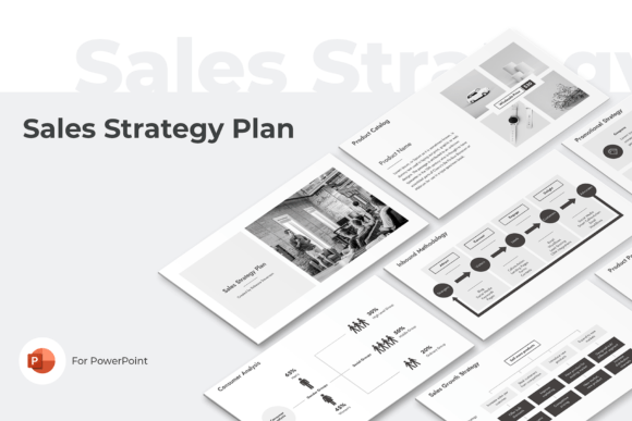 Preview of Sales Strategy Plan PowerPoint marketing presentation template