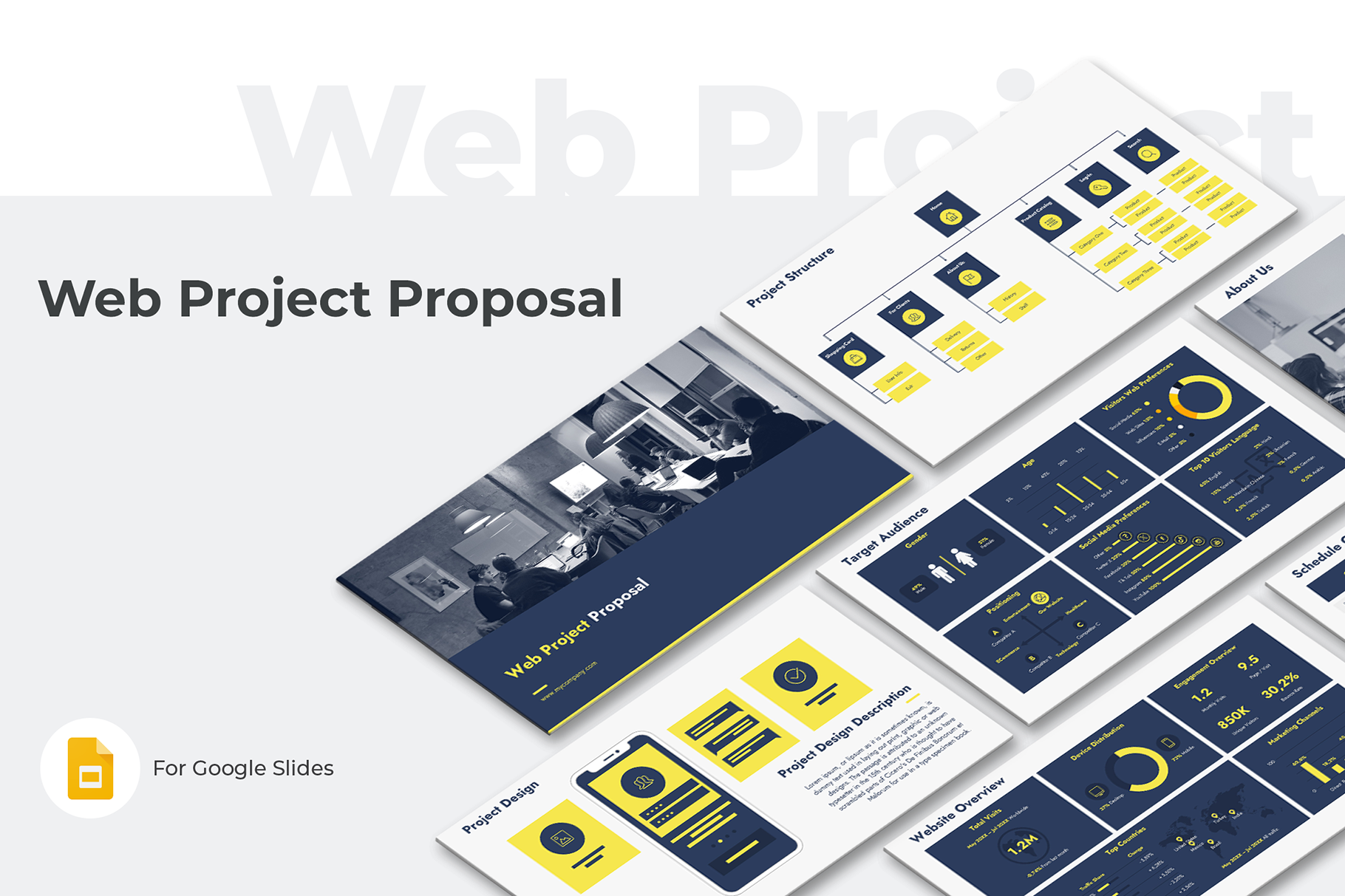 Web Project Proposal Google Slides Graphic by JetzTemplates · Creative ...