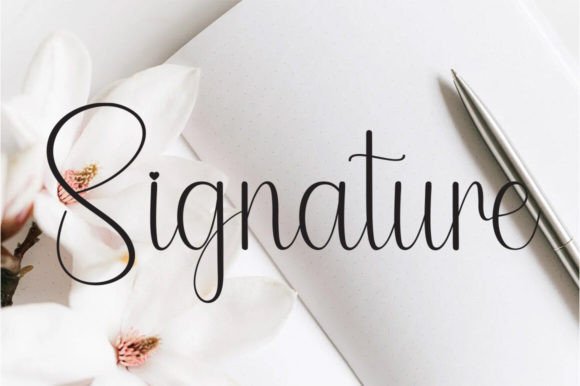Calligraphy Font - Preview 1