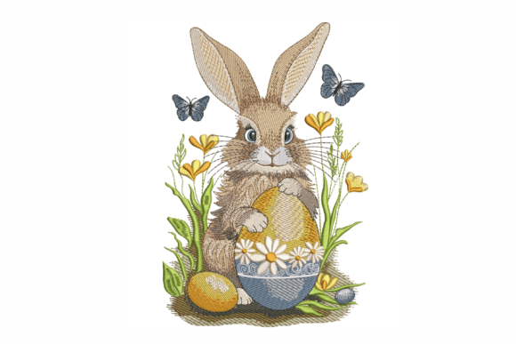 Bunny with Easter Egg
