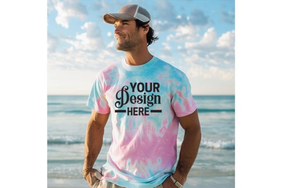 Colortone T-shirt Man Mockup Grafica Magliette Di BestMockupStore