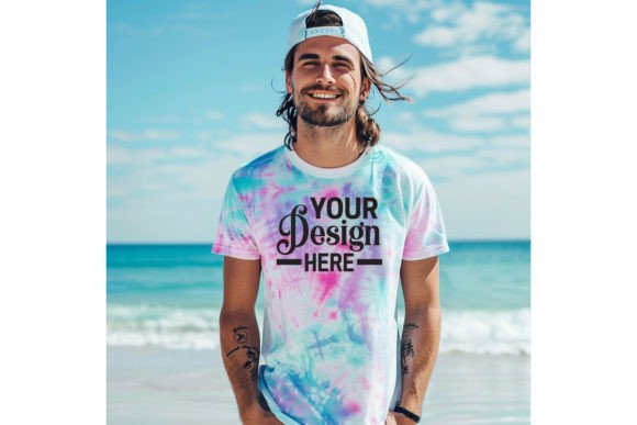 Colortone T-shirt Man Mockup Grafica Magliette Di BestMockupStore