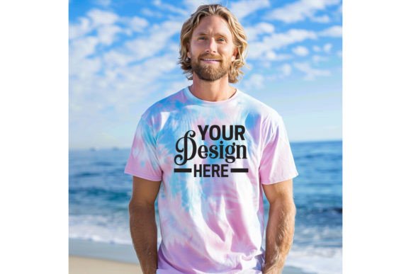Colortone T-shirt Man Mockup Grafica Magliette Di BestMockupStore