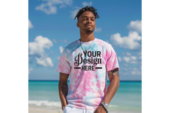 Colortone T-shirt Man Mockup Grafica Magliette Di BestMockupStore