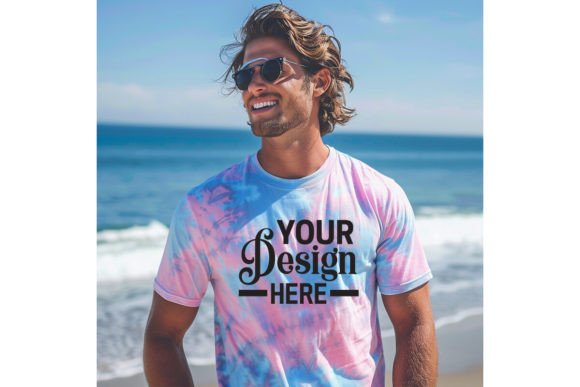Colortone T-shirt Man Mockup Grafica Magliette Di BestMockupStore