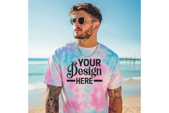Colortone T-shirt Man Mockup Grafica Magliette Di BestMockupStore