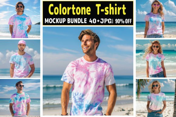 Colortone T-shirt Mockup Bundle 1 Grafica Magliette Di BestMockupStore