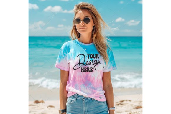 Colortone T-shirt Woman Mockup Grafica Magliette Di BestMockupStore
