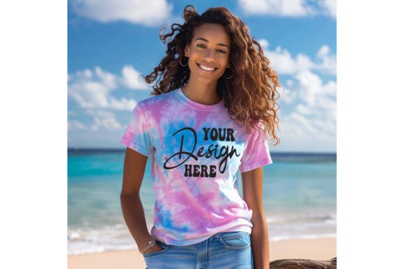 Colortone T-shirt Woman Mockup Grafica Magliette Di BestMockupStore