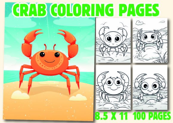 Crab Coloring Pages for Kids