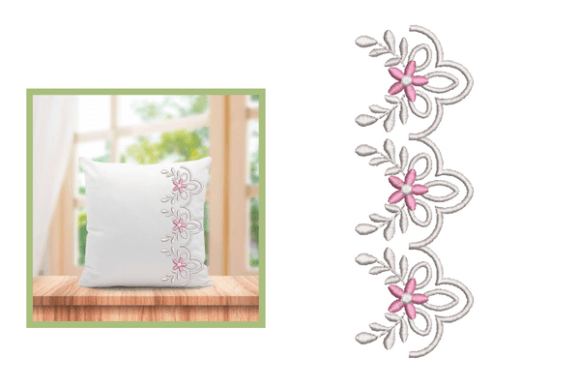 Flowers Border Embroidery Designs
