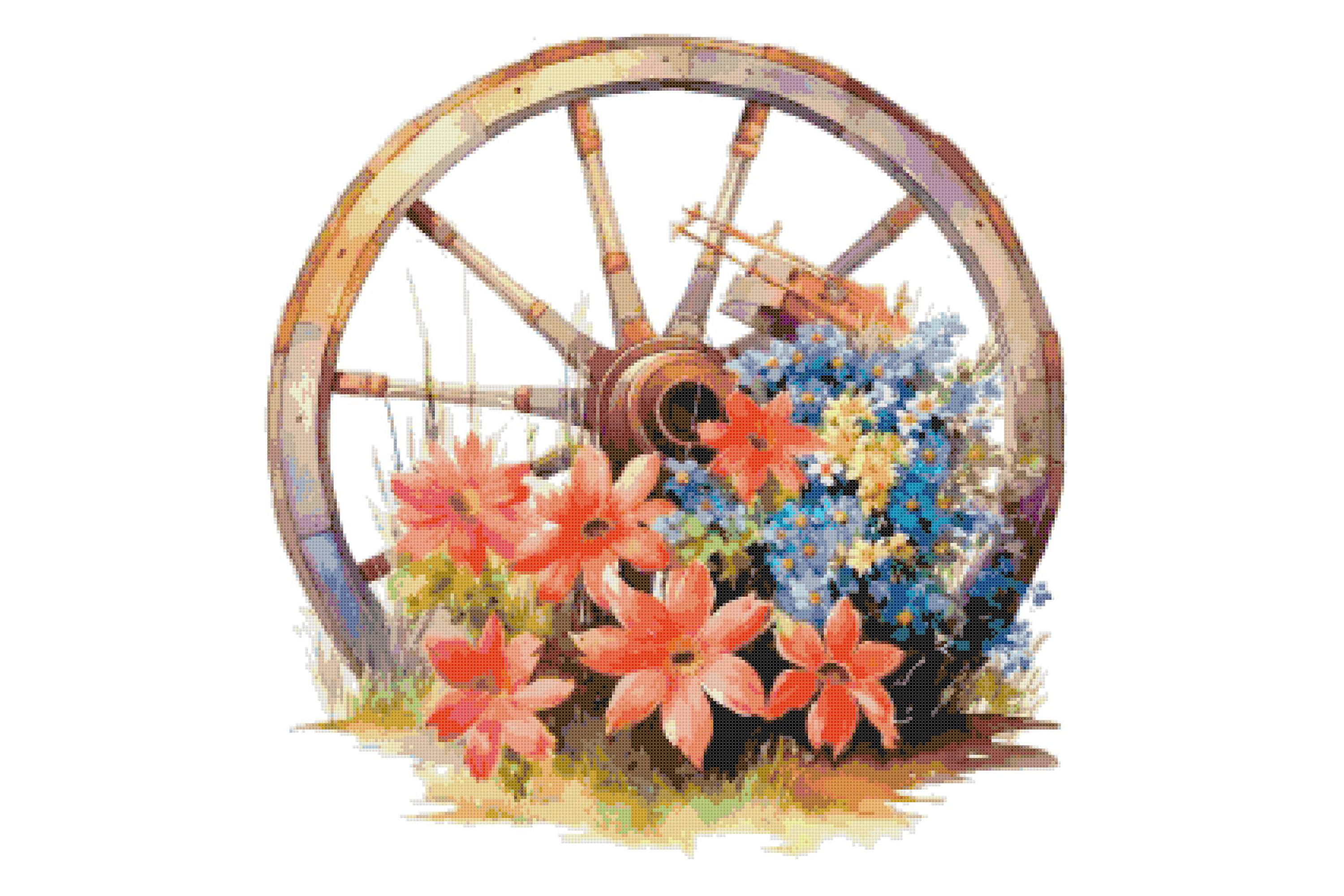 Flowers Counted Cross Stitch Patterns