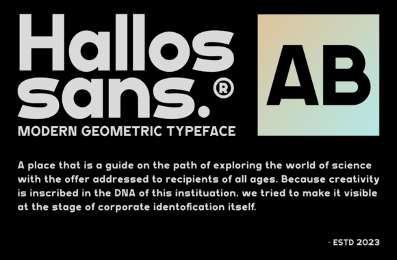 Hallos Sans Font PNG with transparent background - Preview 1