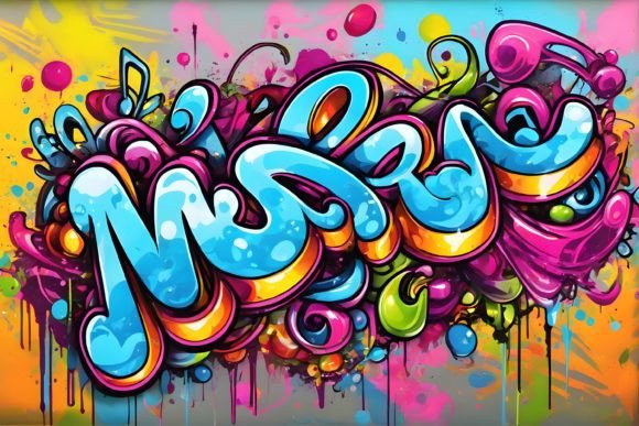 Music Graffiti Background Graphic Backgrounds By Forhadx5