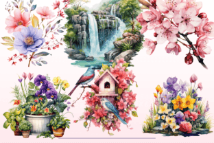 Spring Garden PNG Bundle Graphic by SapphireDreamscape · Creative Fabrica