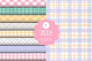 20 Easter Plaid Digital Papers Graphic by The Whimsy Mug · Creative Fabrica