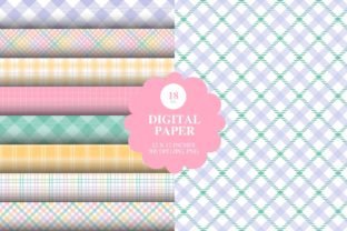 20 Easter Plaid Digital Papers Graphic by The Whimsy Mug · Creative Fabrica