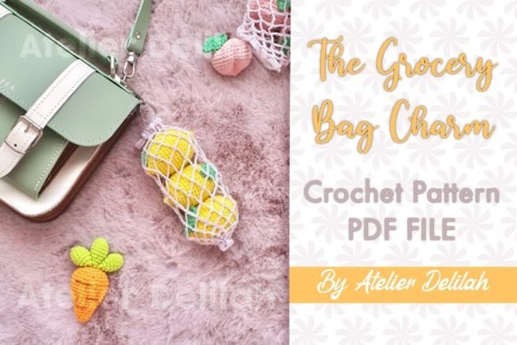 Fruits Grocery Bag Charm Amigurumi
