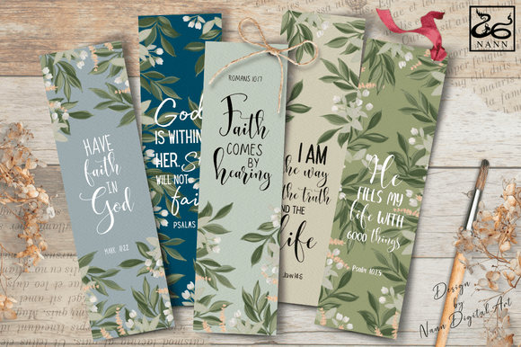 Printable Bible Verse Bookmarks Set #311