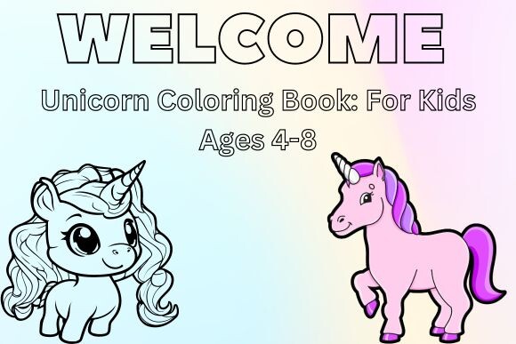 Unicorn Coloring Book for Kids Ages 4-8 Graphic by nasirmahmood7234 ...