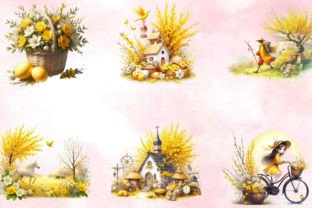 Yellow Spring Day Clipart PNG Bundle Graphic by SVGArt · Creative Fabrica