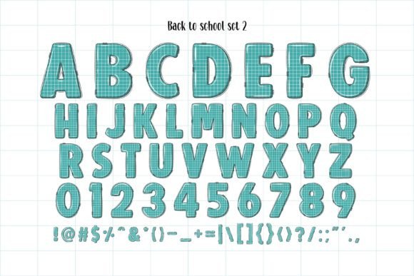 Back to School Set Font - Preview 5