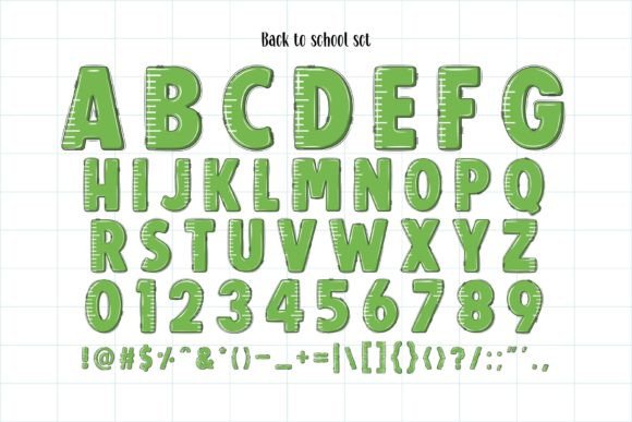 Back to School Set Font - Preview 6