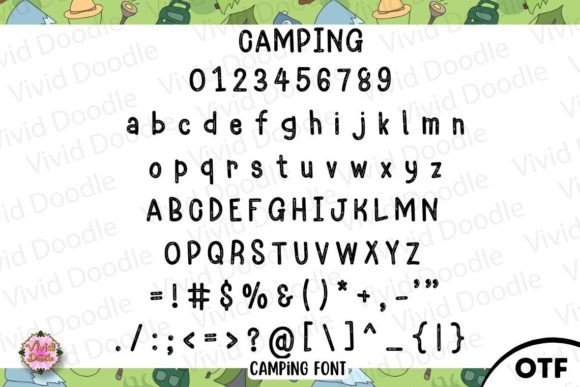 Camping Font - Preview 1