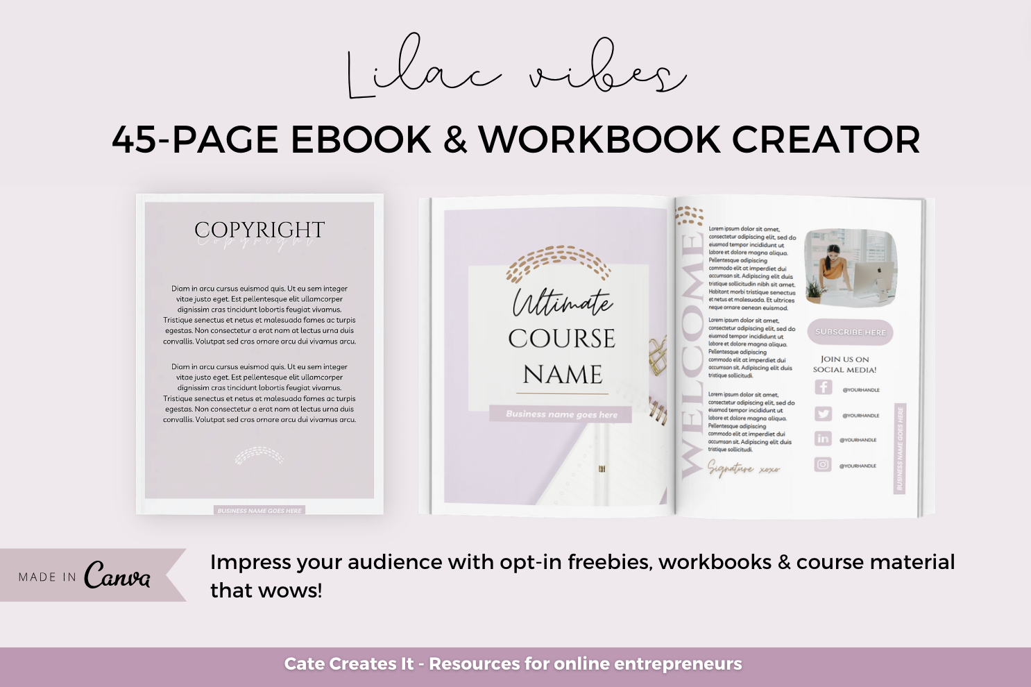 Canva Ebook and Workbook Template Coach Graphic by catecreates1 ...