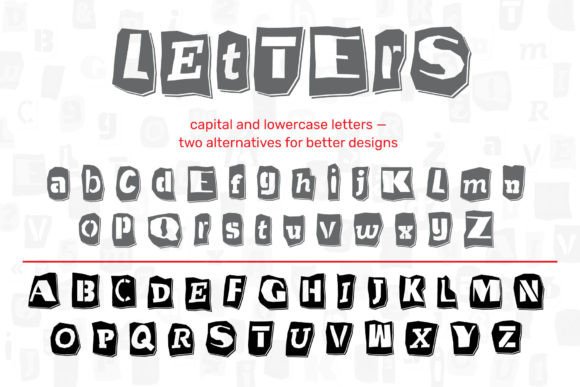 Cut News Font PNG with transparent background - Preview 2