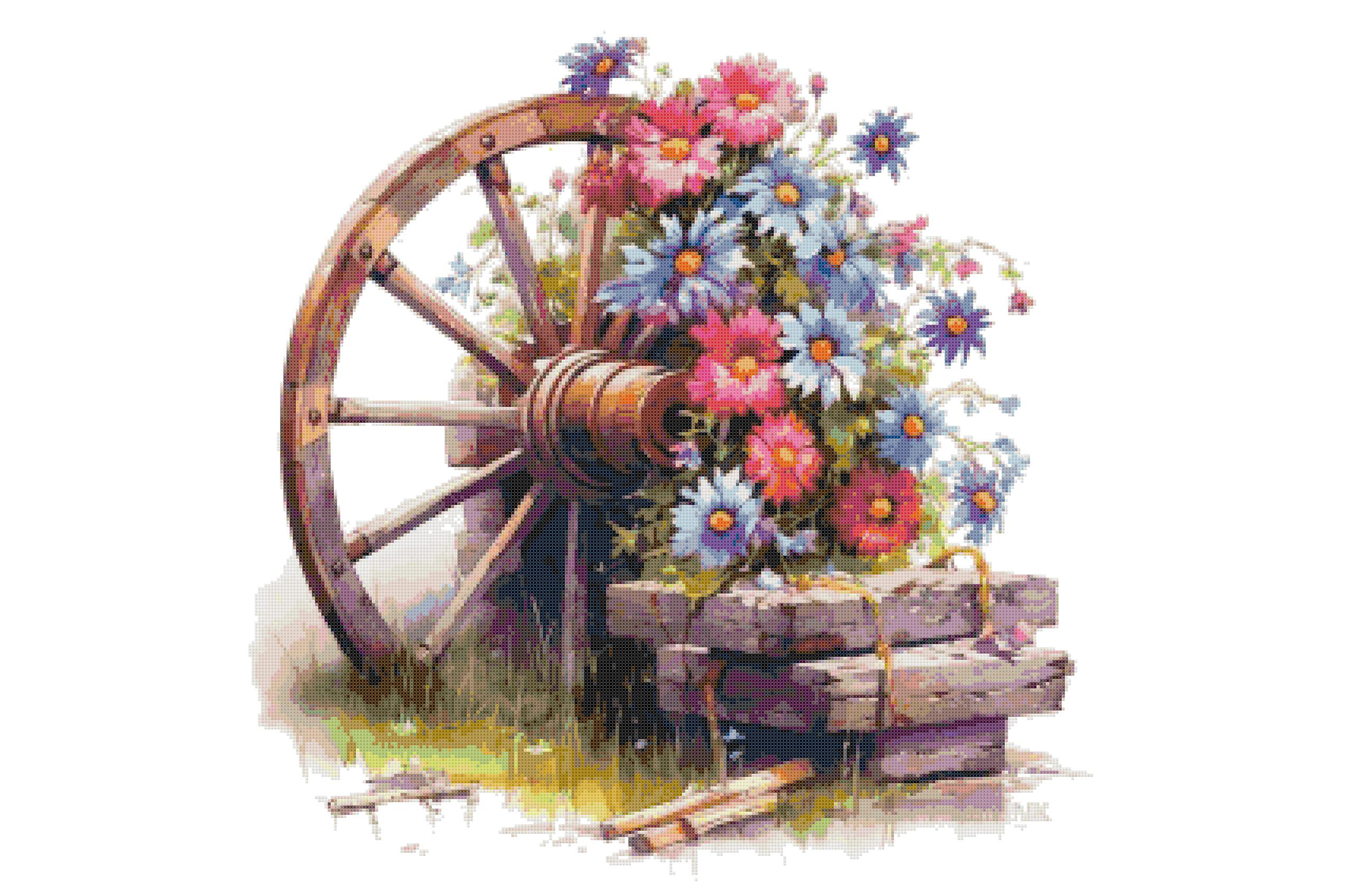Flowers Counted Cross Stitch Patterns