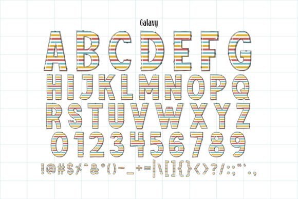 Galaxy Font - Preview 2