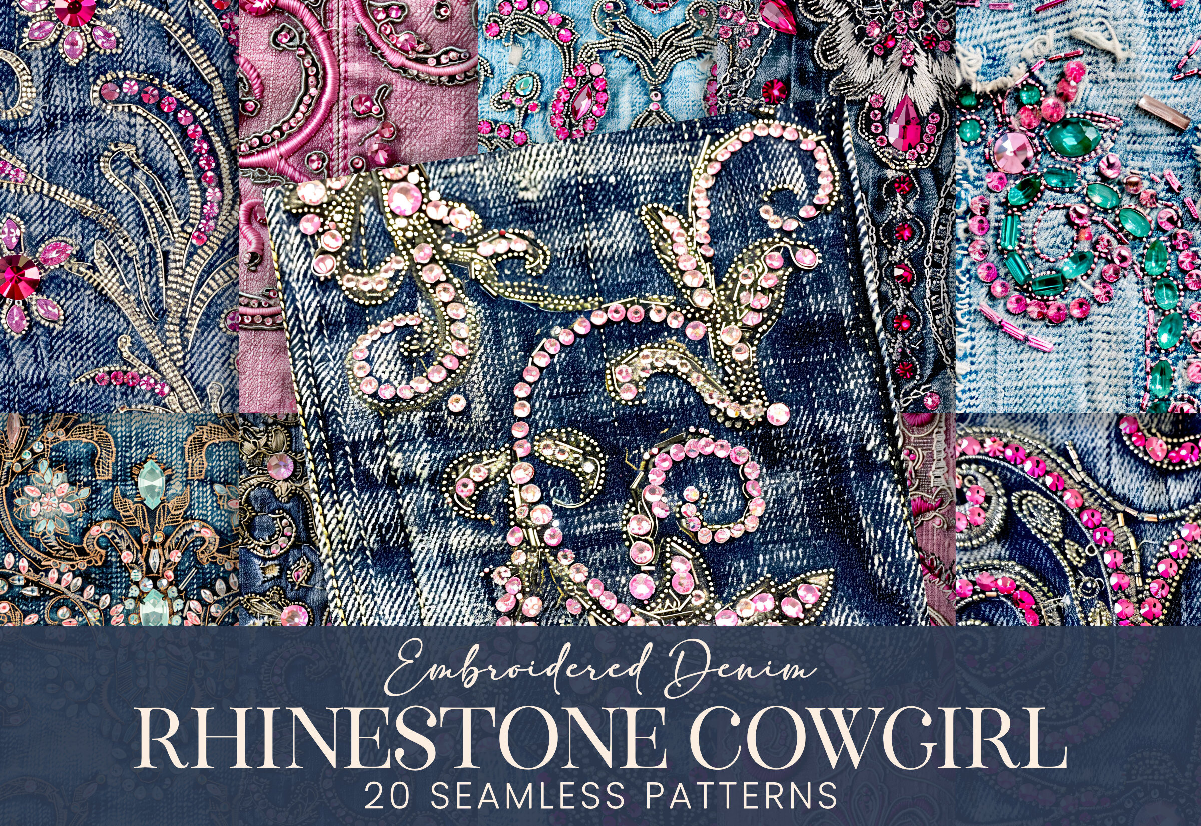 Rhinestone Cowgirl Western Denim Jeans