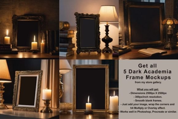 Victorian Old Vintage Mockup Frames Graphic Frames & Posters By milcartdesign