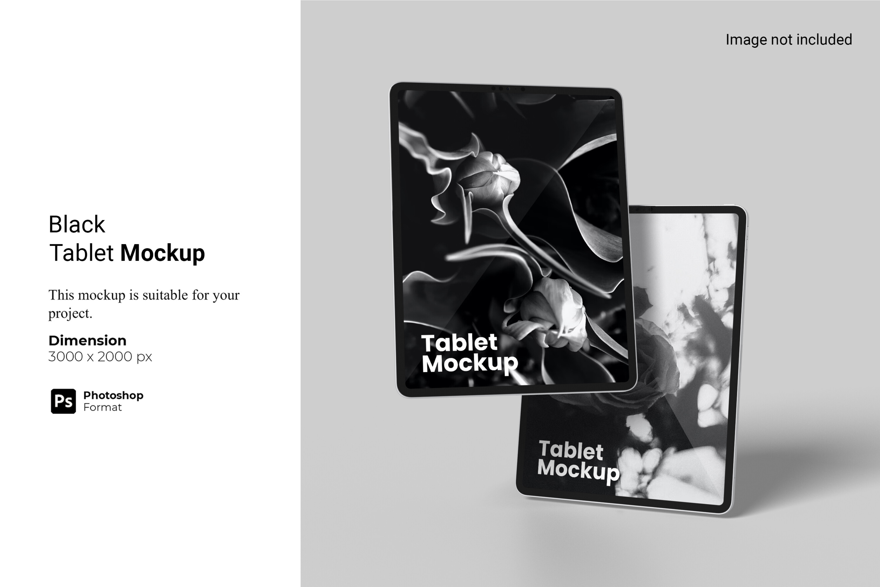 Black Tablet Mockup Graphic by Ian Mikraz · Creative Fabrica