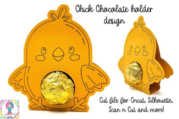 Chick Chocolate Holder Design Graphics